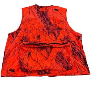 Gamehide XL Blaze Orange Hush Camo Hunting Vest Naked North Pockets Zip